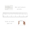 Zotemo 2 Pack 6 inch Clear Plastic Ruler, 15 cm