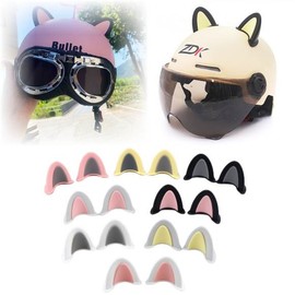 Helmet Cute Cat Kitty Meow Animal Ear Decoration Decor Motorcycle Scooter Helmet Accessories / 헬멧 귀여운 고양이 냥이 야옹이 동물 귀 장식 데코 꾸미기 오토바이 스쿠터 하이바 액세서리