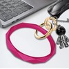 Idakekiy Key Ring Bracelets, Silicon Wristlet Keychain Circle Key Chain