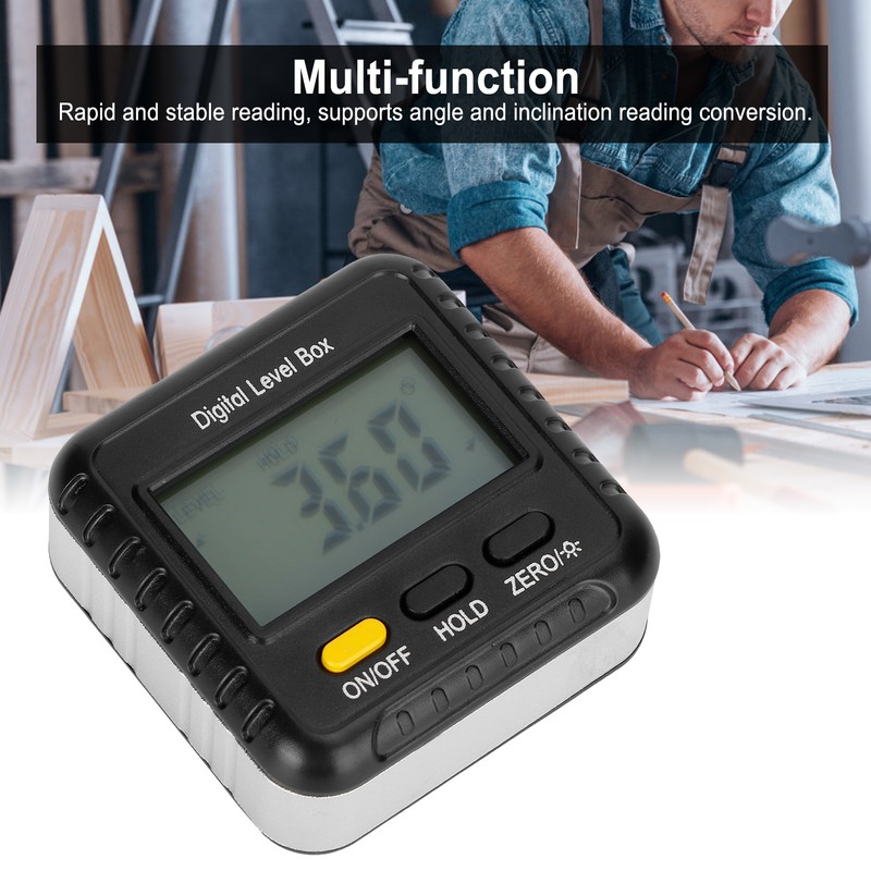 Digital Inclinometer Mini 360 Degree Angle Finder Protractor Carpentry Woodworking