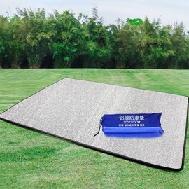 Extra Large Silver Foil Camping Mat - Waterproof, Moisture-Proof, Outdoor Tent Groundsheet Camp 1 - Silver Foil Mat - 200x150cm