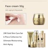 Kit Cuidado Facial 24k Pure Gold, 6 Piezas Colgeno Oro