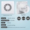 Hose Vary 4 Inch Wall-Mounted Exhaust Fan, Small Bathroom Fan,