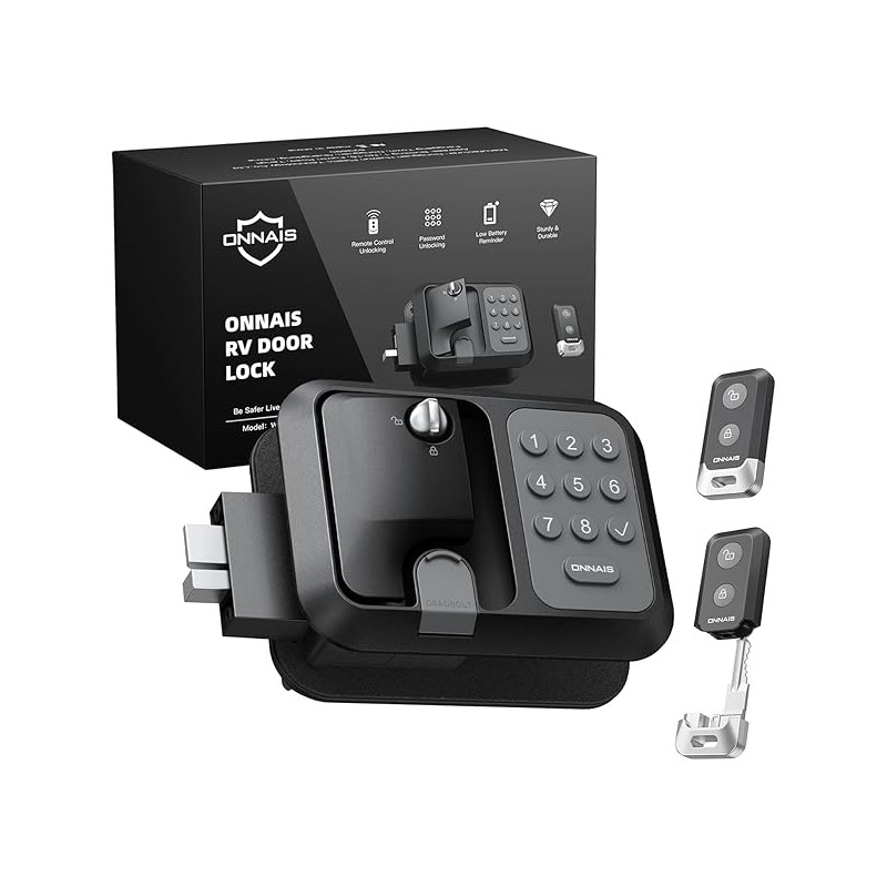 ONNAIS Full Metal RV Keyless Entry Door Lock with Password