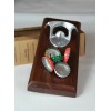 WoodEffex Bottle Opener Magnetic Cap Catcher - Handmade Walnut w/Brushed
