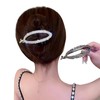 4 Pack Sparkly Arch Hair Claw Banana Clips Rhinestone Hair
