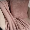 Brentfords Teddy Fleece Throw, Blush Pink, Double, 150 x 200