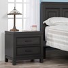 Soho Baby Manchester Premium Soft Closing 2-Drawer Nightstand, Smooth Black