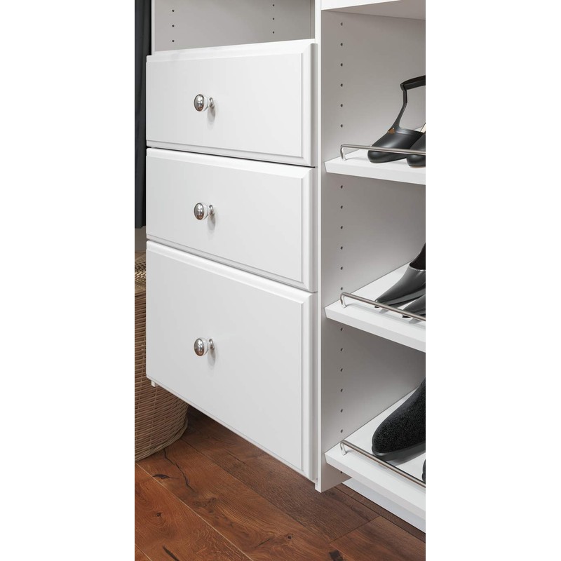 Easy Track 8" Drawer Closet Storage, 8", White