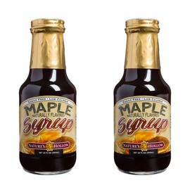 Nature's Hollow, Sugar-Free Maple Flavored Syrup, 10 Ounces Each, Non GMO, Keto Friendly, Vegan and Gluten Free - 2 Pack
