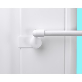 10x Window Hooks Decorative Hooks Window Clip White for Your Window Decoration or for Attaching Your Window Curtain Rods Window Thickness up to 20 mm