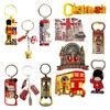 12 London Souvenirs Keyrings Magnets - British Souvenir Metal Magnet