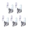 PATIKIL 5/8 Inch Thumb Operated Offset Cabinet Locks, 5 Pcs