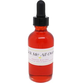 TCEShop Lick Me All Over Scented Body Oil Fragrance [Glass Dropper Top - Red - 2 oz.] - ID#24105