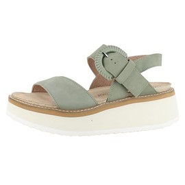 NAOT Footwear Women's Crepe Sandal Sage Nubuck with Off White Sole - 8 M-W US