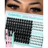 Thick Fairy Lash Clusters Kit DIY Salon-Effect Lash Extensions Wispy