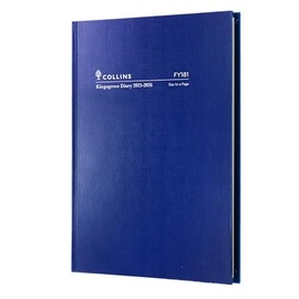 Collins Kingsgrove Diary - A5 Day to Page 2025-2026 Financial Year Planner - Navy