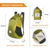 4Monster Water Resistant Foldable Backpack, Packable Hiking Daypack, Ultralight Travel
