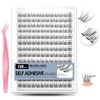 No-Stem Self Adhesive Lash Clusters No Glue Needed Eyelash Extensions
