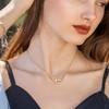 SANDRA REDD Cross Necklace for Women 14K Gold Cross Necklaces
