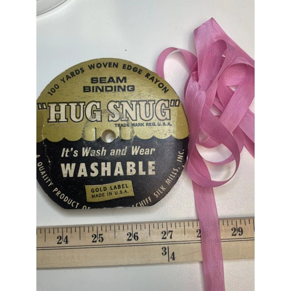 Hug Snug 10 Yards Vintage 1/2" Seam Binding 10 YARDS