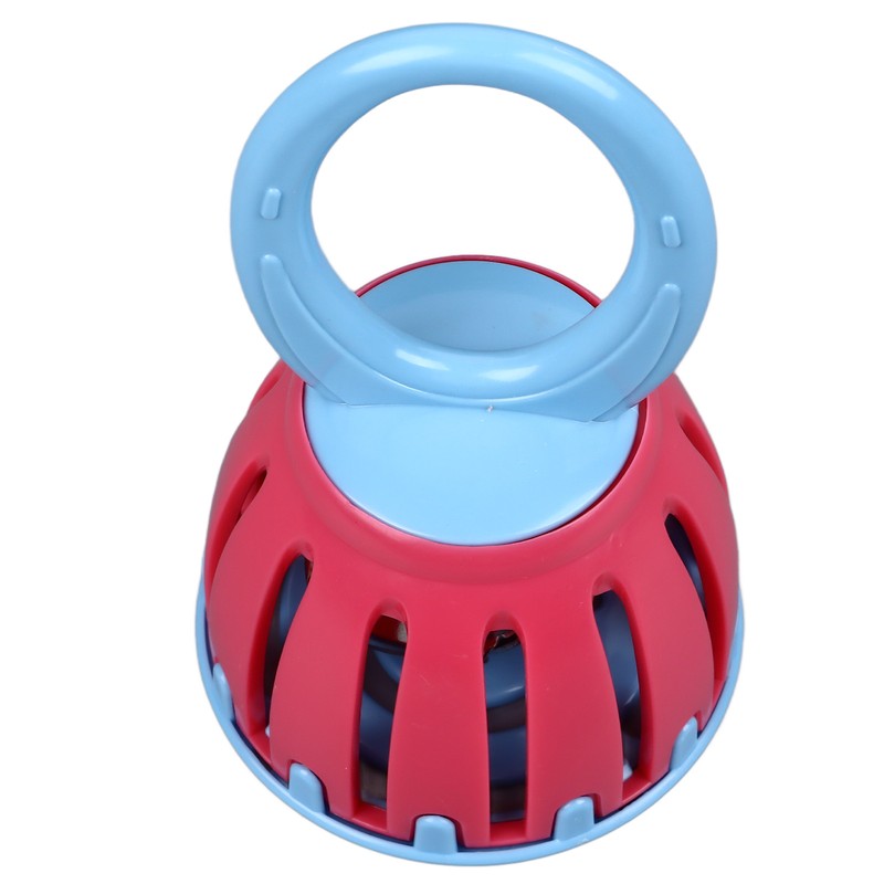 Handled Cage Bell Babies Rattle Orff Plastic Kids Music Percussion