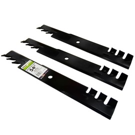 MaxPower 561156XB 3 Commercial Mulching Blade Set for 54" Hustler mowers, Replaces OEM Numbers 797704, 797712, 438-0001-00
