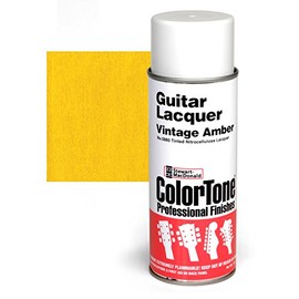 ColorTone Nitrocellulose Guitar Lacquer Spray - Vintage Amber 13oz Aerosol Can - Fast-Drying Professional Wood Finish for Guitar, Bass & Instrument Refinishing