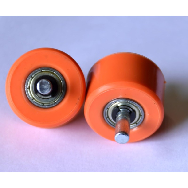 WOHS Replacement Wheels for Trainers with Automatic Wheels. 2 Orange