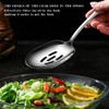 Serving Spoon and Slotted Spoons Made of Stainless Steel, Pack