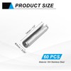 sourcing map 60Pcs Slotted Split Roll Pins 3/25 Inch(3mm) Dia.