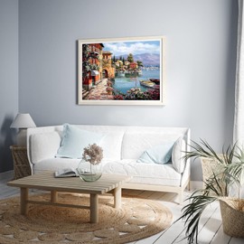 Tenwind Painting by Numbers for Adults, Beginners, Kids, DIY Hand Painted, Oil Painting Kits on Canvas, Gift, Home, Home Decor (Without Frame) 40 x 50 cm