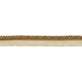 DÉCOPRO 3/16" (0.5cm) Small Shiny Twisted Rope Cord with Lip | Cord Trim # 0316BL, Olive Beige Brown #5615 (Light Brown, Dark Beige, Olive Green) 12 Yard Value Pack (36 ft/11m)