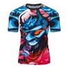 LAFROI CLY08D Men's Short-Sleeved Compression Shirt UPF 50+ Rash Guard,
