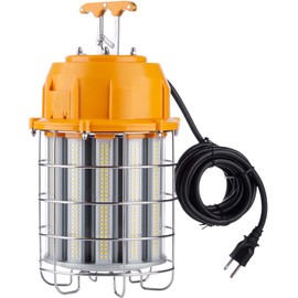 JC-LGL LED Temporary Work Light 150W, 5000K 18,000lm Outdoor Construction Lights Job Site Lighting 10ft Cord IP65 Dust Waterproof Hanging Lighting