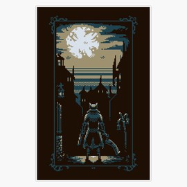 Bloodborne Pixelframe Bumper Sticker Window Vinyl Decal 5"