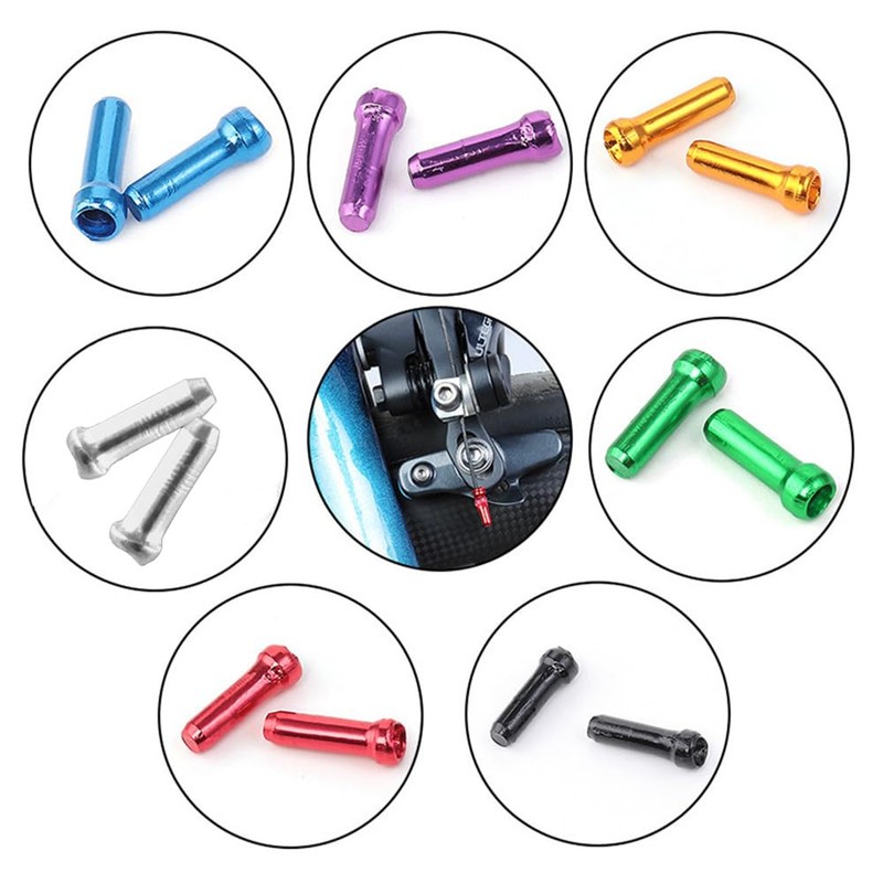 YACHUN Bicycle Brake Cable End Cap Bicycle Shifter Brake Cable