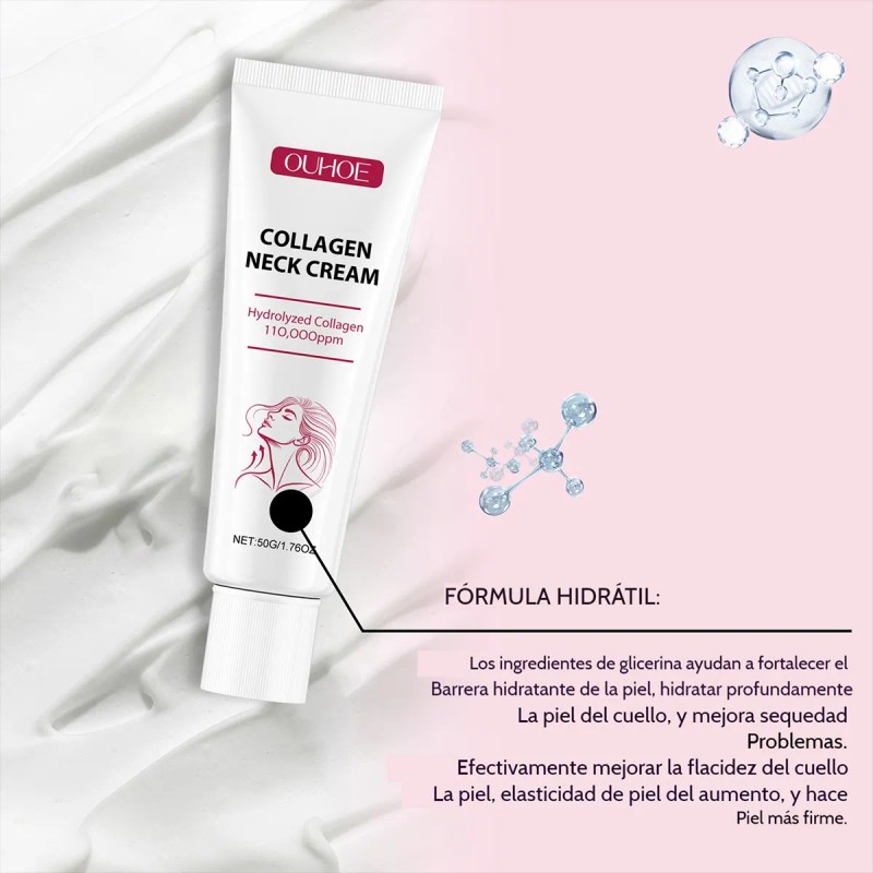 De Crema De Colágeno Hidrolizado For El Cuello (110.000 Ppm)