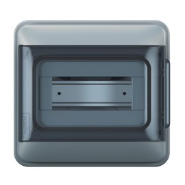 LEGRAND, Plexo S 601888 Wet Room Distributor, Surface-Mounted Distributor, Protection Class: IP65-IK07, 1-Row, 8 Modules, Dimensions: 200 x 213 x 106 (H x W x D) with Neutral Conductor and Protective