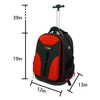 MELOTOUGH Wheeled Rolling Tool Backpack Heavy Duty Tradesman Pro Tool