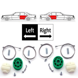 VIP KROM Window Regulator Repair Kit Clips Rear Compatible with Right or Left Door 1247300346 E200 E220 E280 E300 E36 AMG E500 AMG E220 CDI E300 CDI