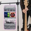 Musiin ギターアクセサリーオーガナイザーバッグ、折りたたみ式簡単アクセスポケットケース、ピック、ストラップ、カポ、ストリングホルダーストレージ(ピンク)