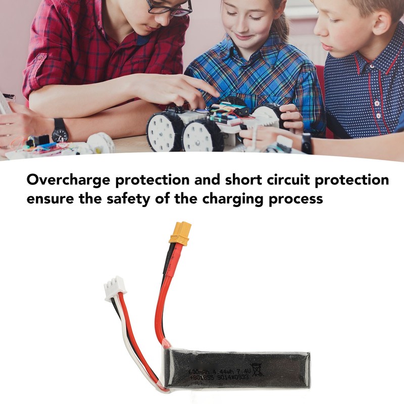 7.4V Lithium Battery Lightweight Portable Stable Multi Protection Battery for