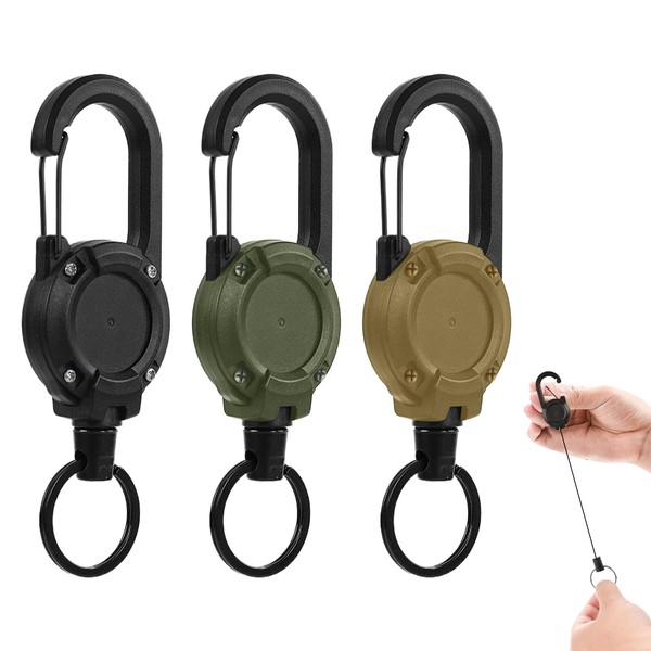 Kumomi Reel Keychain, Set of 3, Key Reel, Maximum Length