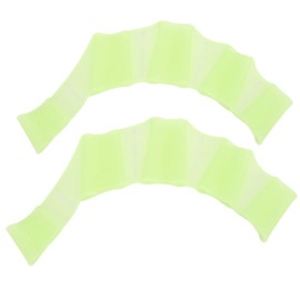 Swimming Finger Webbed Gloves, Swim Palm Finger Gloves Foldable Elastic for Swimming Beginner (M)