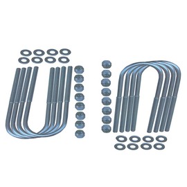 Front and Rear Complete Heavy Duty U-Bolt Kit Compatible with Wrangler YJ