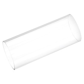 sourcing map Plastic Pipe Rigid Polycarbonate Round Tube Clear 2 5/16"(59mm) ID 2 1/2"(63mm) OD 6"(150mm) High Impact for Lighting, Models, Water Plumbing