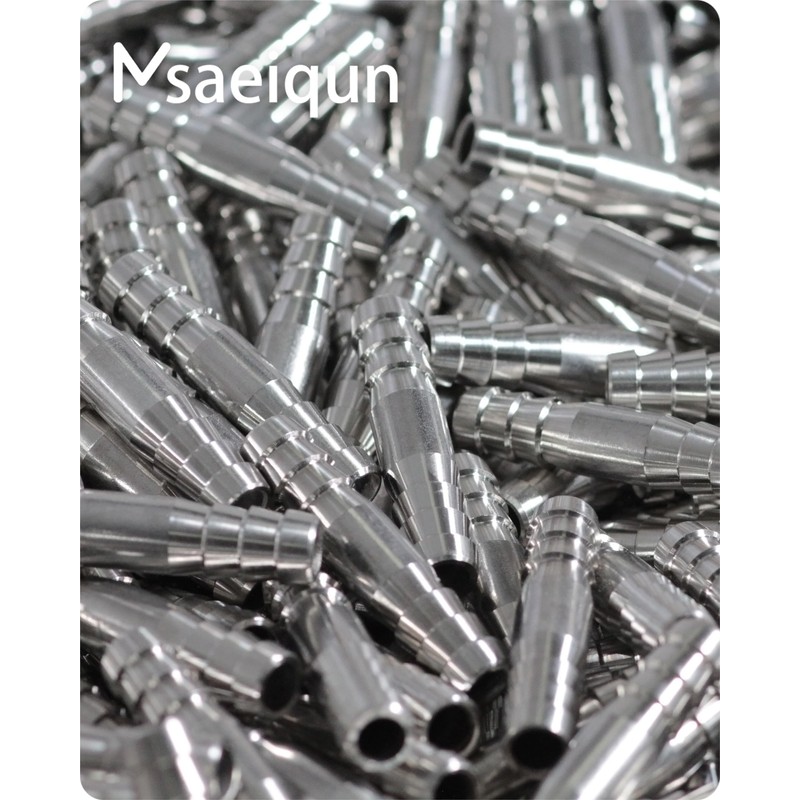 MSAEIQUN Stainless Steel 1/2" Barb Splicer Mender Round Union Coupler