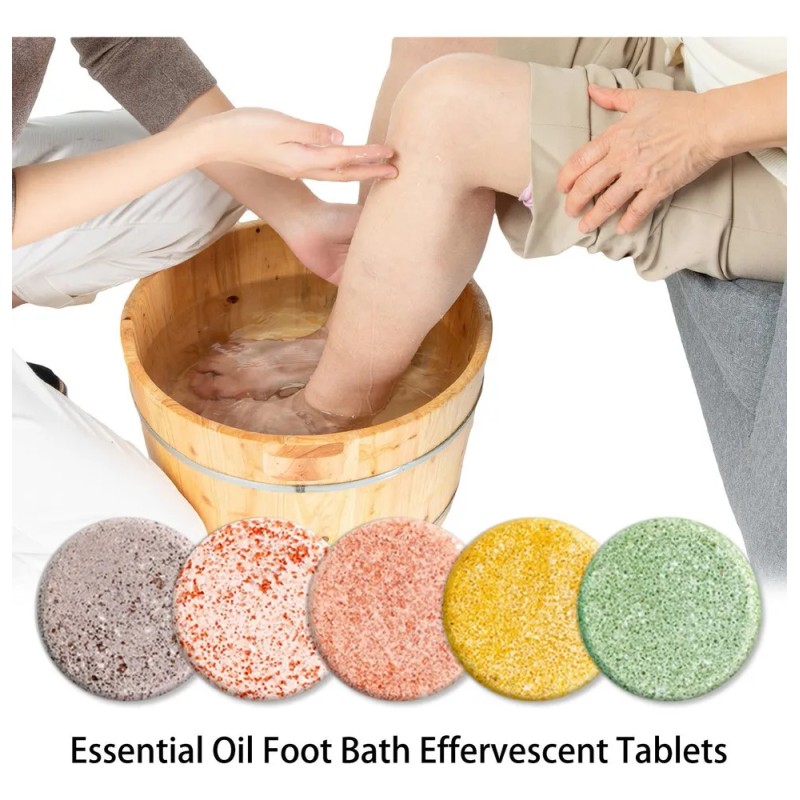 Tabletas Efervescentes De Aceite For Baño De Pies En Polvo,