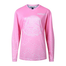MENUTT Women Mountain Bike Shirts Long Sleeve Mexico MTB Off-Road Motocross Jersey Quick Dry&Moisture-Wicking